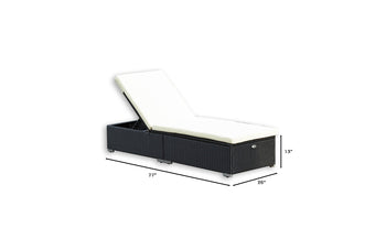 [Only For Pick Up] Protivin Reclining Chaise Lounge with Cushion - Deals Kiosk