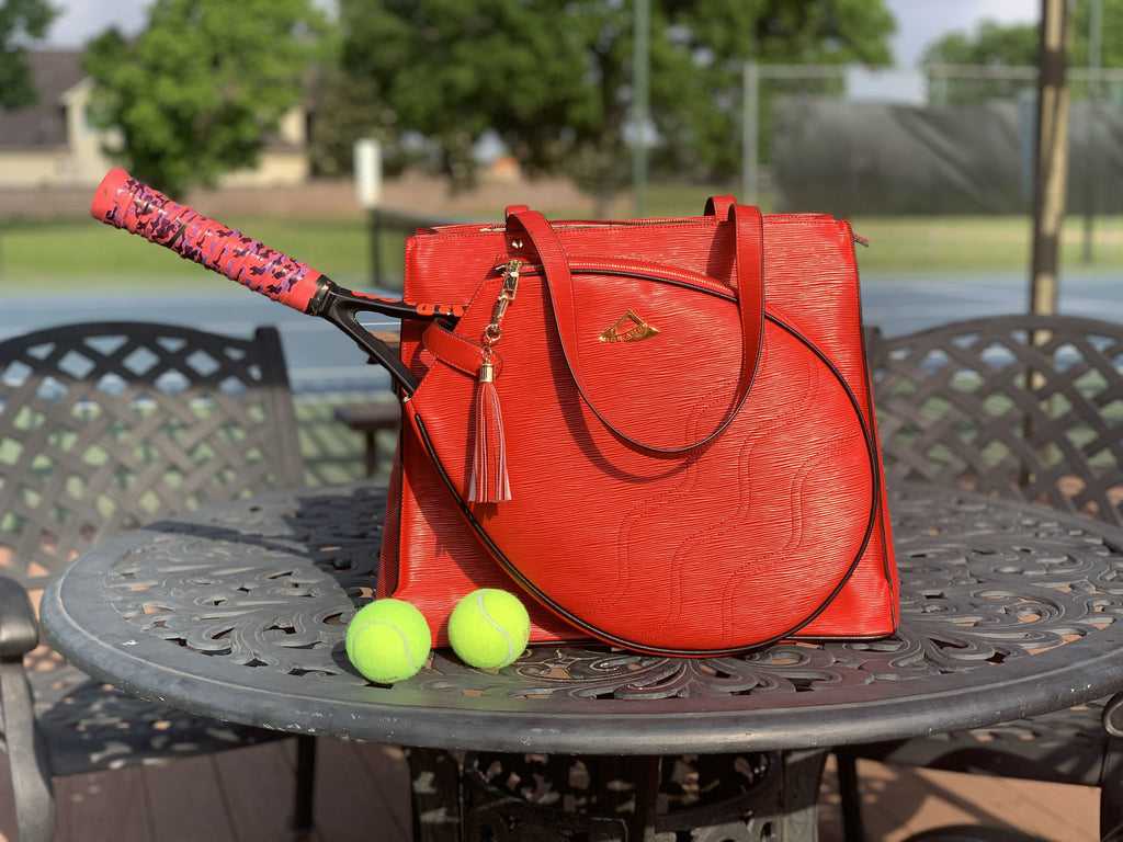 MAYA COLLECTION TENNIS TOTE FOR TWO RACQUETS WITH BOTTLE, CAN AND KEY HOLDERS - Deals Kiosk