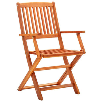 5 Piece Folding Outdoor Dining Set Solid Eucalyptus Wood - Deals Kiosk