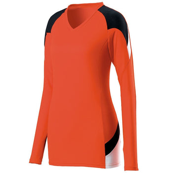 Girls Athletic Shirt, Long Sleeve Colorblock Sports Jersey - Sportswear - Deals Kiosk