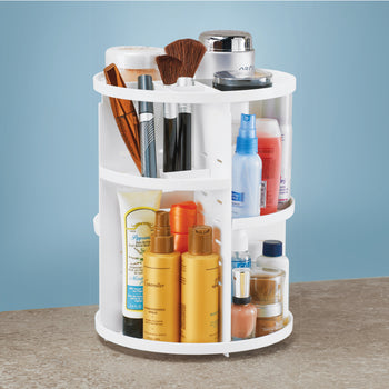 360 Degree Rotating Makeup Organizer Box Transparent Acrylic Brush Holder Jewelry Makeup Organizer Cosmetic Beauty Storage Box - Deals Kiosk